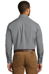 Port Authority Men's Long Sleeve Carefree Poplin Shirt. W100