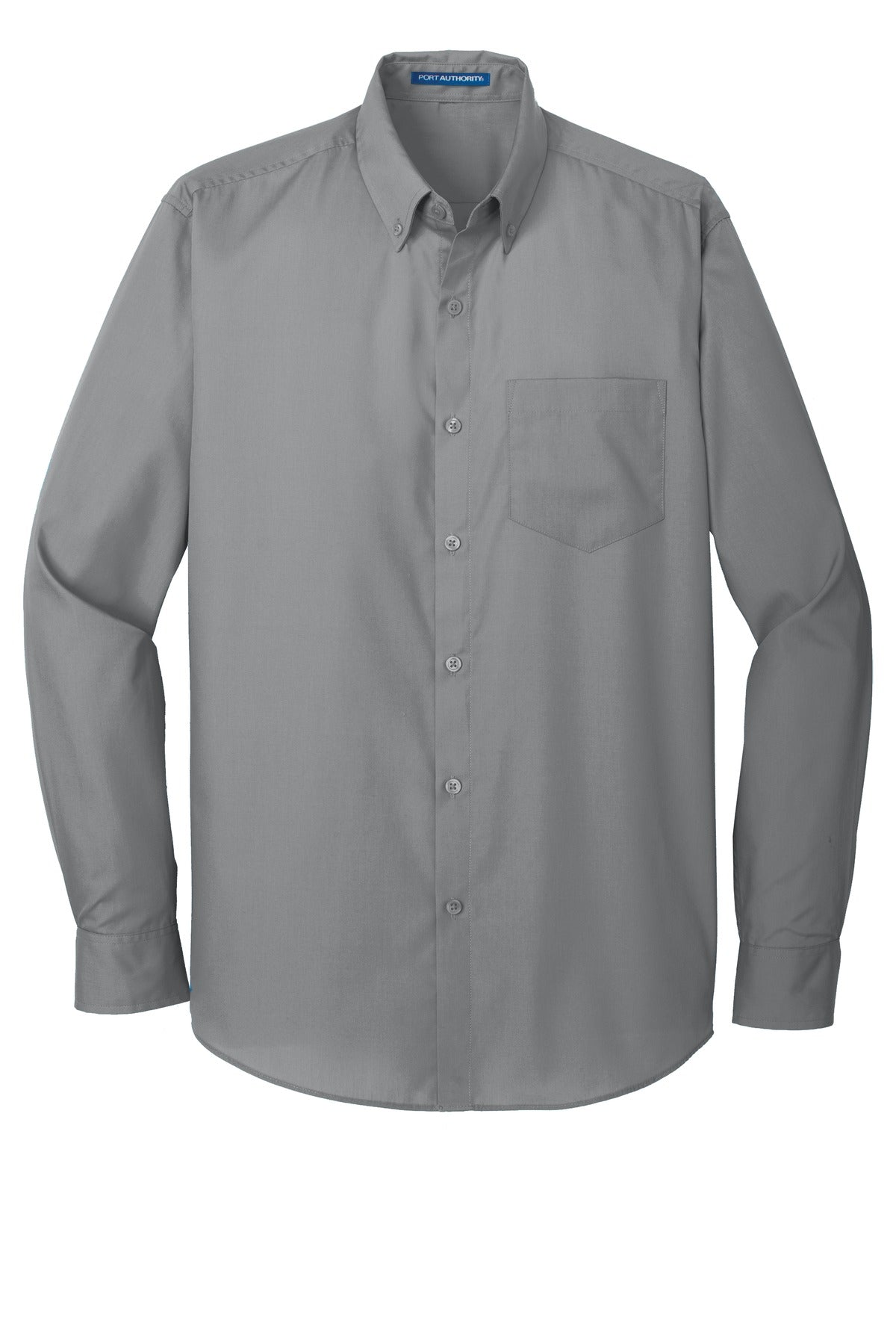Port Authority Men's Long Sleeve Carefree Poplin Shirt. W100
