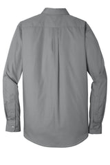 Port Authority Men's Long Sleeve Carefree Poplin Shirt. W100