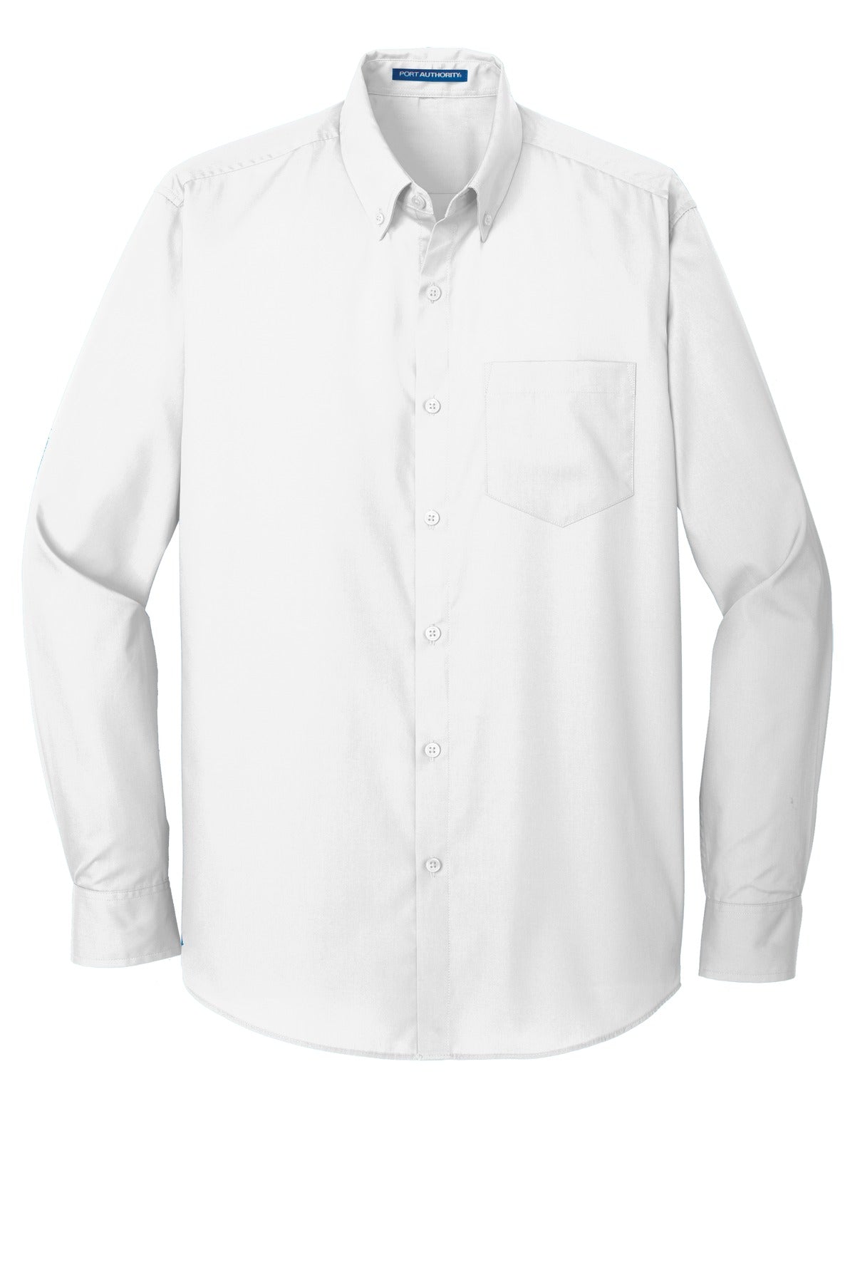 Port Authority Men's Long Sleeve Carefree Poplin Shirt. W100