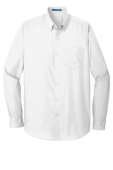 Port Authority Men's Long Sleeve Carefree Poplin Shirt. W100