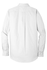 Port Authority Men's Long Sleeve Carefree Poplin Shirt. W100