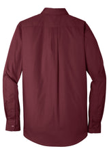 Port Authority Men's Long Sleeve Carefree Poplin Shirt. W100