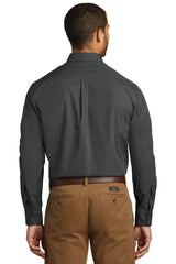 Port Authority Men's Long Sleeve Carefree Poplin Shirt. W100