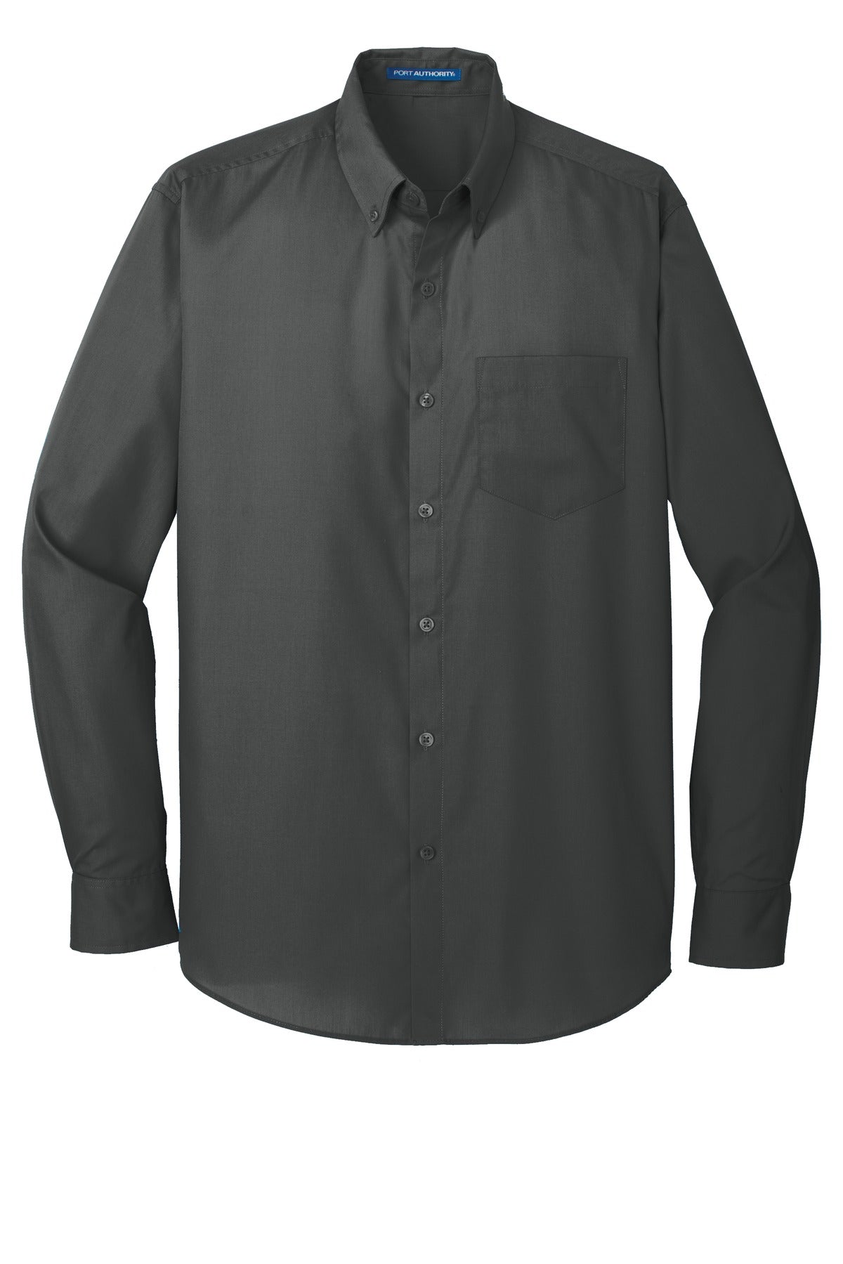 Port Authority Men's Long Sleeve Carefree Poplin Shirt. W100