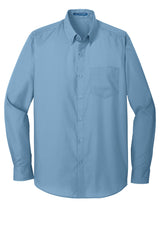 Port Authority Men's Long Sleeve Carefree Poplin Shirt. W100