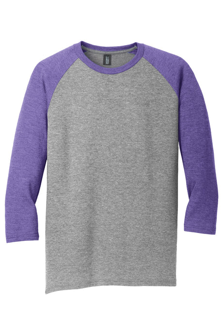 District Men's Perfect Tri 3/4-Sleeve Raglan. DM136 District