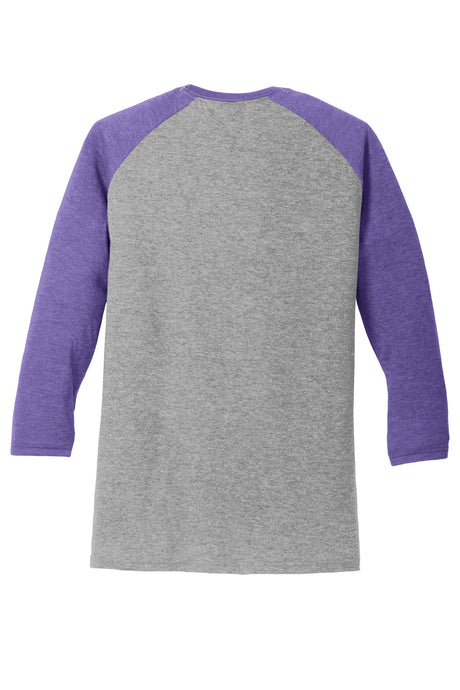 District Men's Perfect Tri 3/4-Sleeve Raglan. DM136 District
