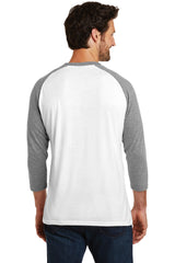 District Men's Perfect Tri 3/4-Sleeve Raglan. DM136 District