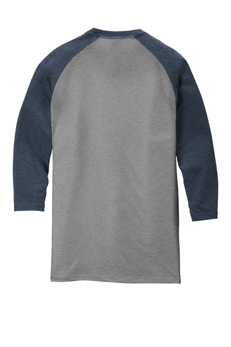 District Men's Perfect Tri 3/4-Sleeve Raglan. DM136 District