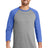District Men's Perfect Tri 3/4-Sleeve Raglan. DM136 District