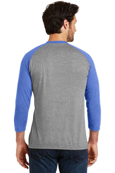 District Men's Perfect Tri 3/4-Sleeve Raglan. DM136 District