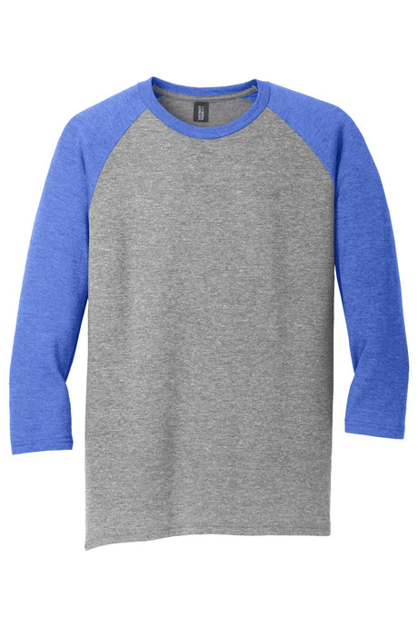 District Men's Perfect Tri 3/4-Sleeve Raglan. DM136 District