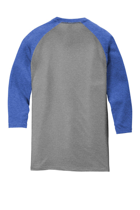 District Men's Perfect Tri 3/4-Sleeve Raglan. DM136 District
