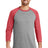 District Men's Perfect Tri 3/4-Sleeve Raglan. DM136 District
