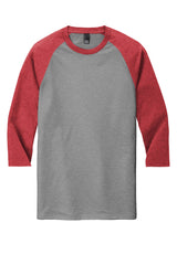 District Men's Perfect Tri 3/4-Sleeve Raglan. DM136 District