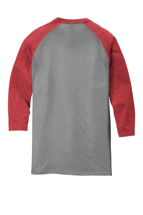 District Men's Perfect Tri 3/4-Sleeve Raglan. DM136 District
