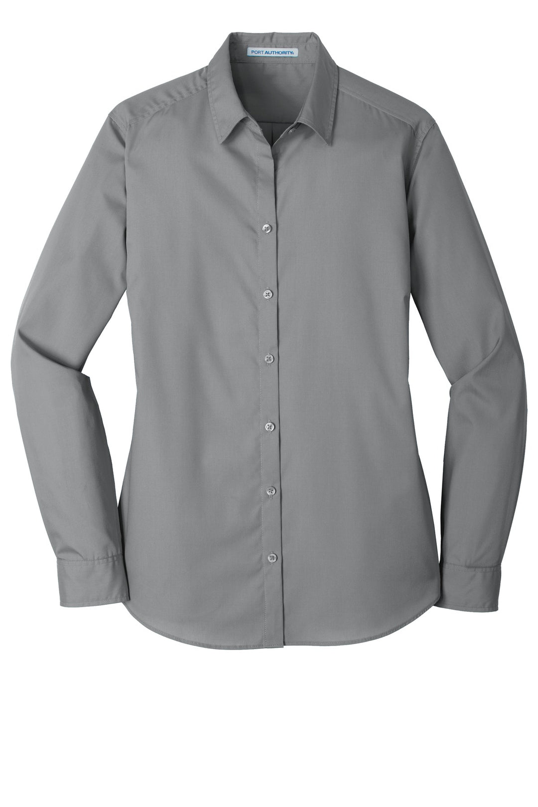 Port Authority Ladies Long Sleeve Carefree Poplin Shirt. LW100