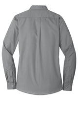 Port Authority Ladies Long Sleeve Carefree Poplin Shirt. LW100