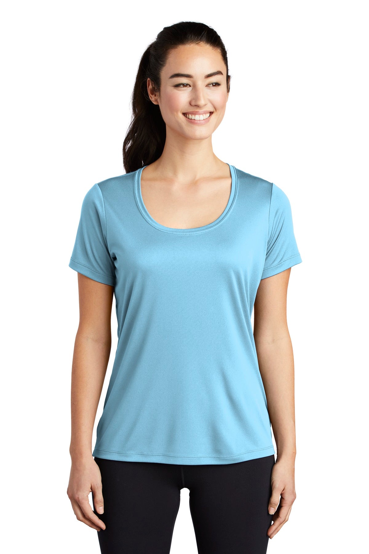 Sport-Tek Women's Posi-UV Pro Scoop Neck Tee LST420