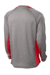 Sport-Tek Men's Long Sleeve Heather Colorblock Contender Tee