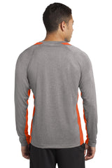 Sport-Tek Men's Long Sleeve Heather Colorblock Contender Tee