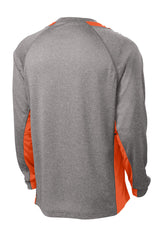 Sport-Tek Men's Long Sleeve Heather Colorblock Contender Tee