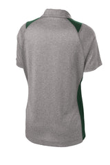 Sport-Tek Women's Heather Colorblock Contender Polo. LST665