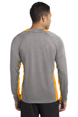 Sport-Tek Men's Long Sleeve Heather Colorblock Contender Tee