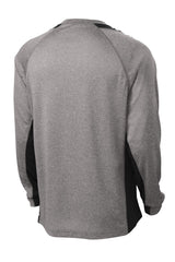Sport-Tek Men's Long Sleeve Heather Colorblock Contender Tee