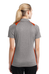 Sport-Tek Women's Heather Colorblock Contender Polo. LST665