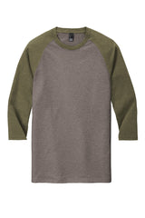 District Men's Perfect Tri 3/4-Sleeve Raglan. DM136 District