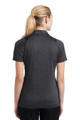 Sport-Tek Women's Heather Colorblock Contender Polo. LST665