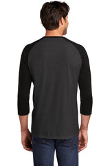 District Men's Perfect Tri 3/4-Sleeve Raglan. DM136 District