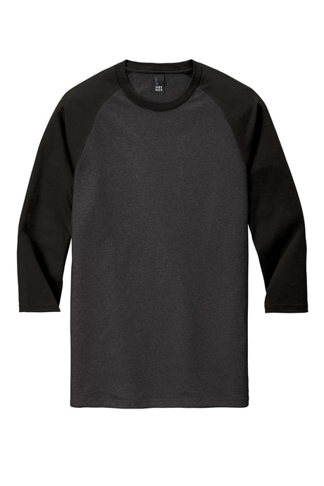 District Men's Perfect Tri 3/4-Sleeve Raglan. DM136 District