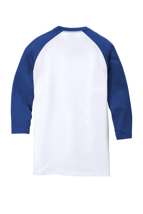 District Men's Perfect Tri 3/4-Sleeve Raglan. DM136 District