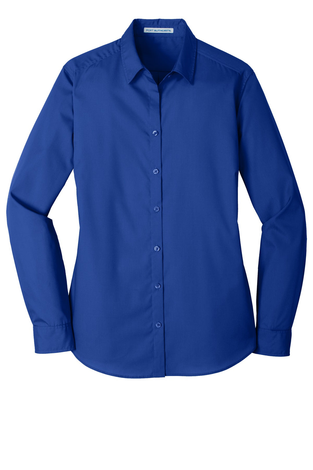 Port Authority Ladies Long Sleeve Carefree Poplin Shirt. LW100