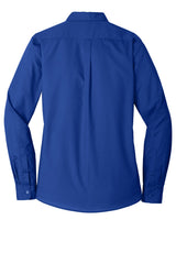 Port Authority Ladies Long Sleeve Carefree Poplin Shirt. LW100