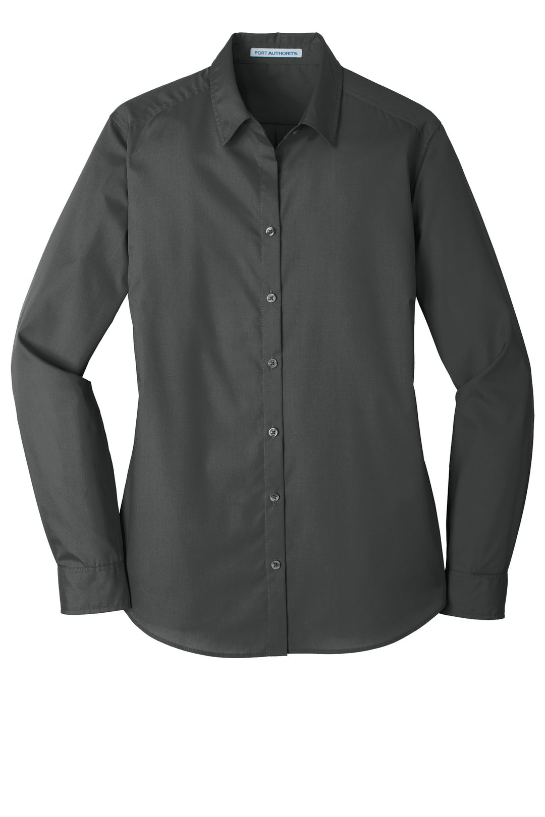 Port Authority Ladies Long Sleeve Carefree Poplin Shirt. LW100