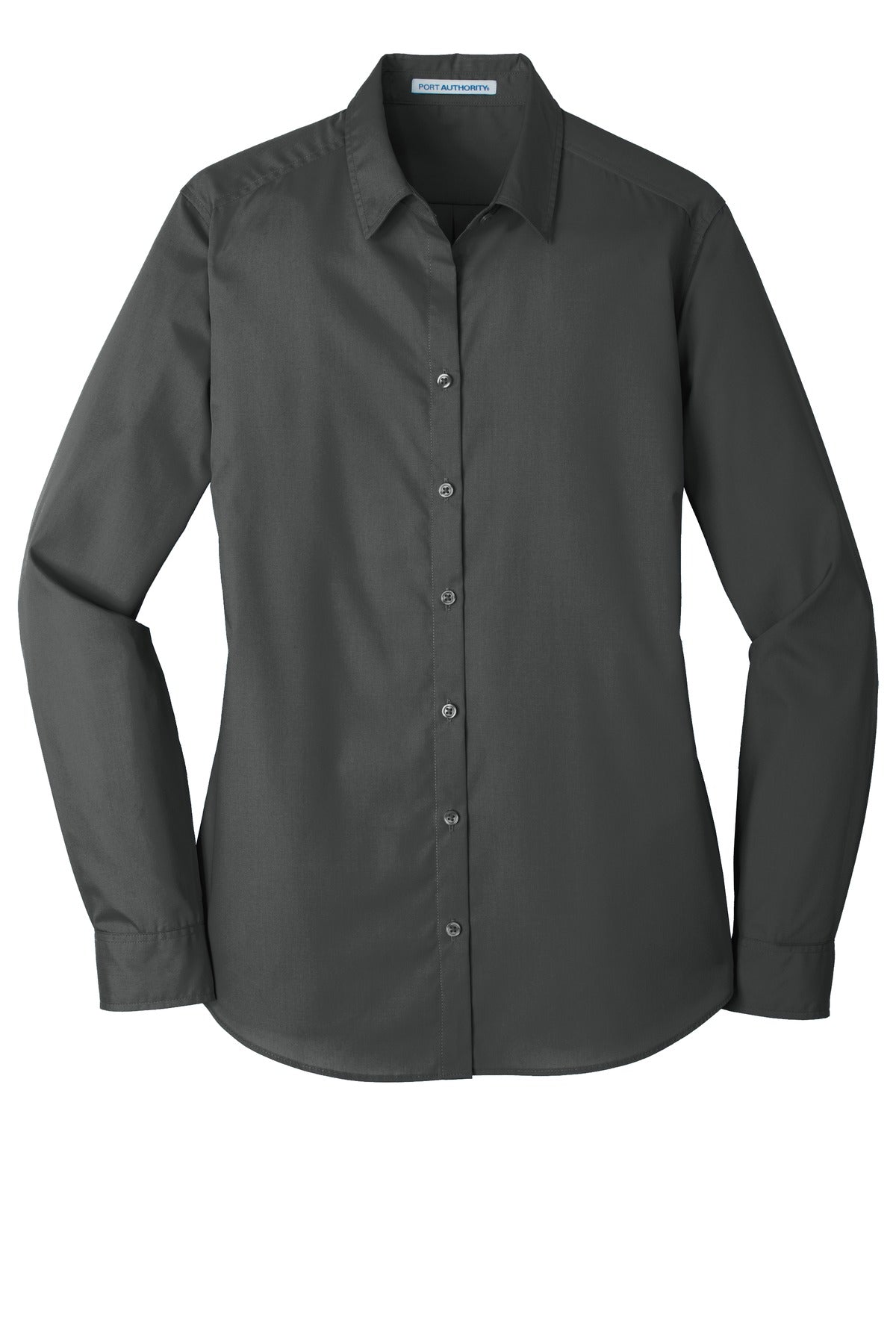 Port Authority Ladies Long Sleeve Carefree Poplin Shirt. LW100