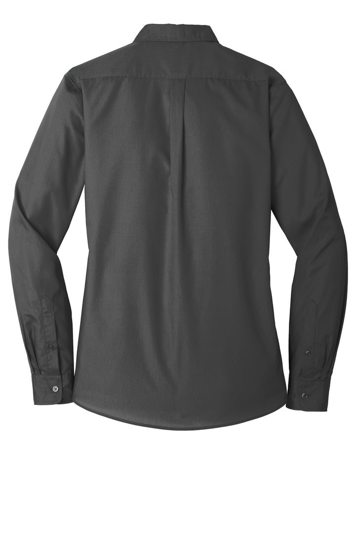 Port Authority Ladies Long Sleeve Carefree Poplin Shirt. LW100