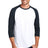 District Men's Perfect Tri 3/4-Sleeve Raglan. DM136 District