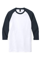 District Men's Perfect Tri 3/4-Sleeve Raglan. DM136 District