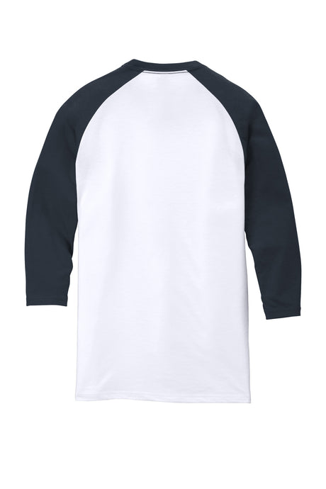 District Men's Perfect Tri 3/4-Sleeve Raglan. DM136 District