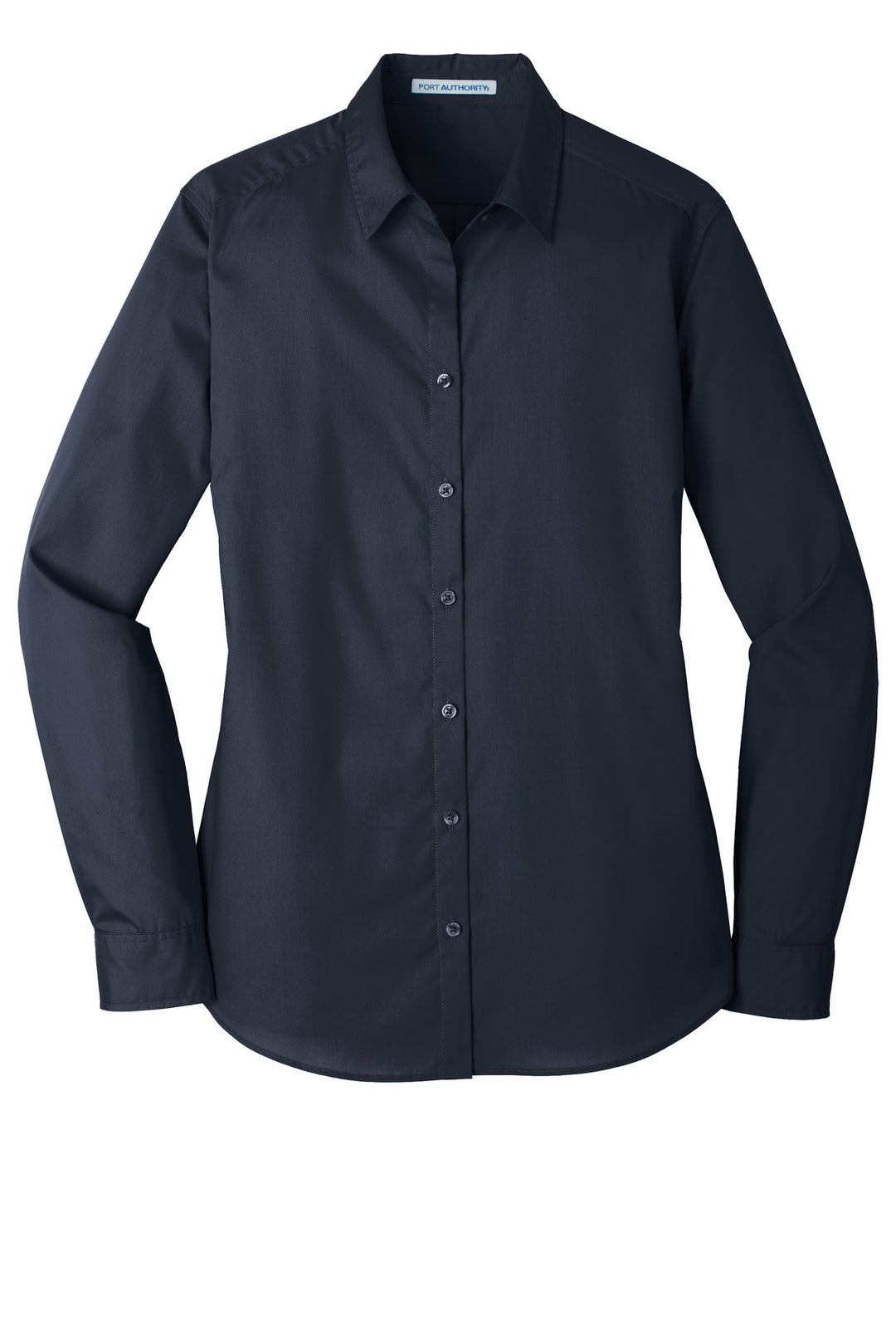 Port Authority Ladies Long Sleeve Carefree Poplin Shirt. LW100
