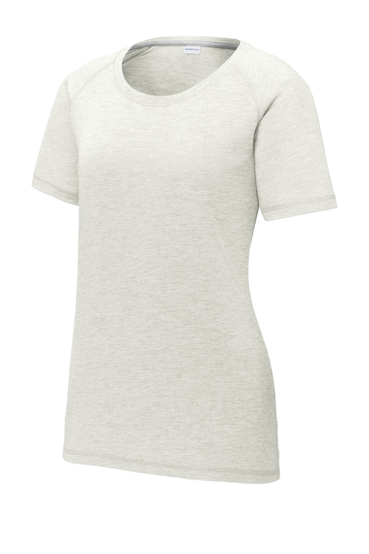 Sport-Tek Women's PosiCharge Tri-Blend Wicking Scoop Neck Raglan Tee LST400
