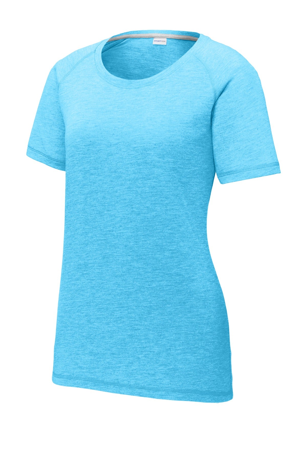 Sport-Tek Women's PosiCharge Tri-Blend Wicking Scoop Neck Raglan Tee LST400