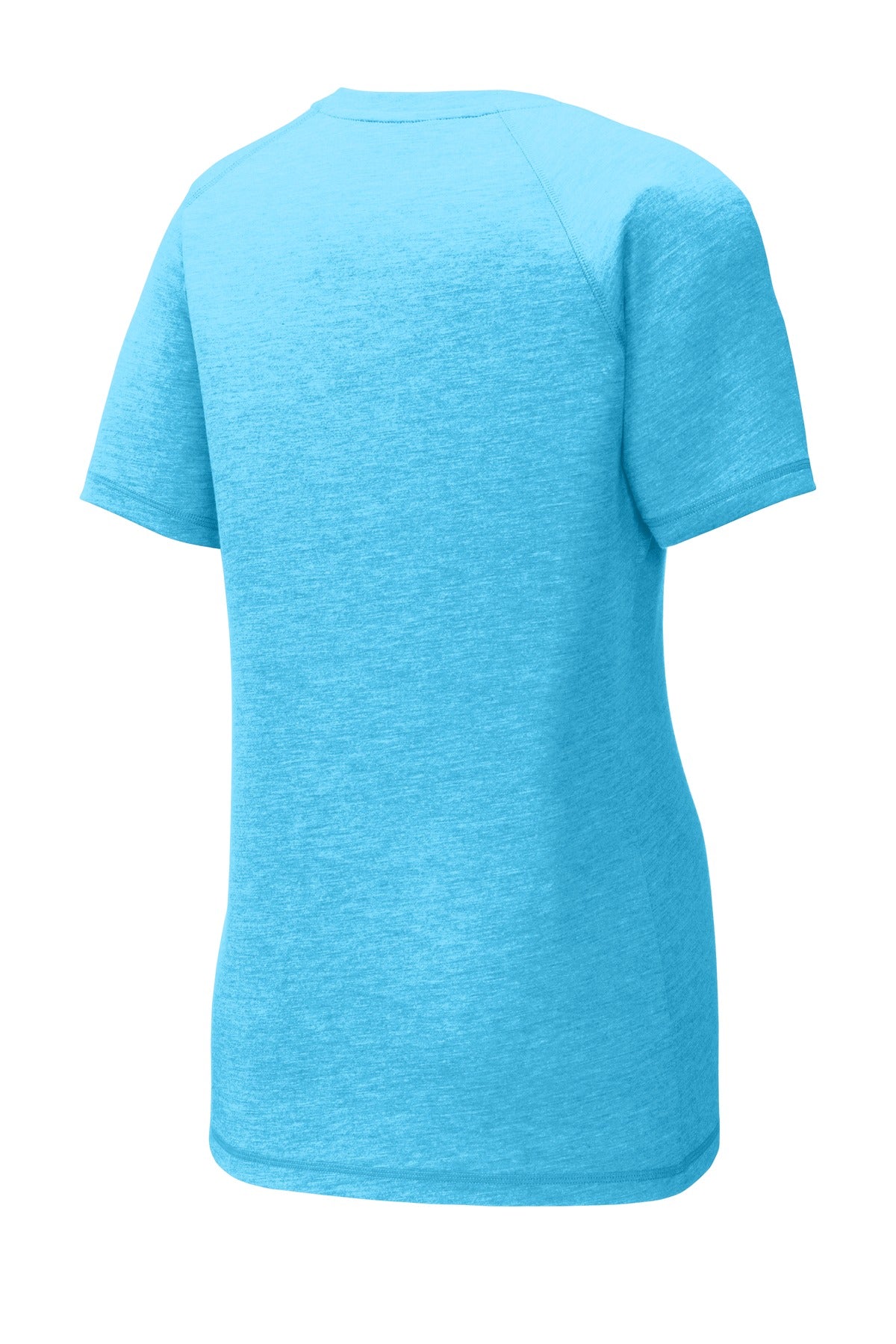 Sport-Tek Women's PosiCharge Tri-Blend Wicking Scoop Neck Raglan Tee LST400