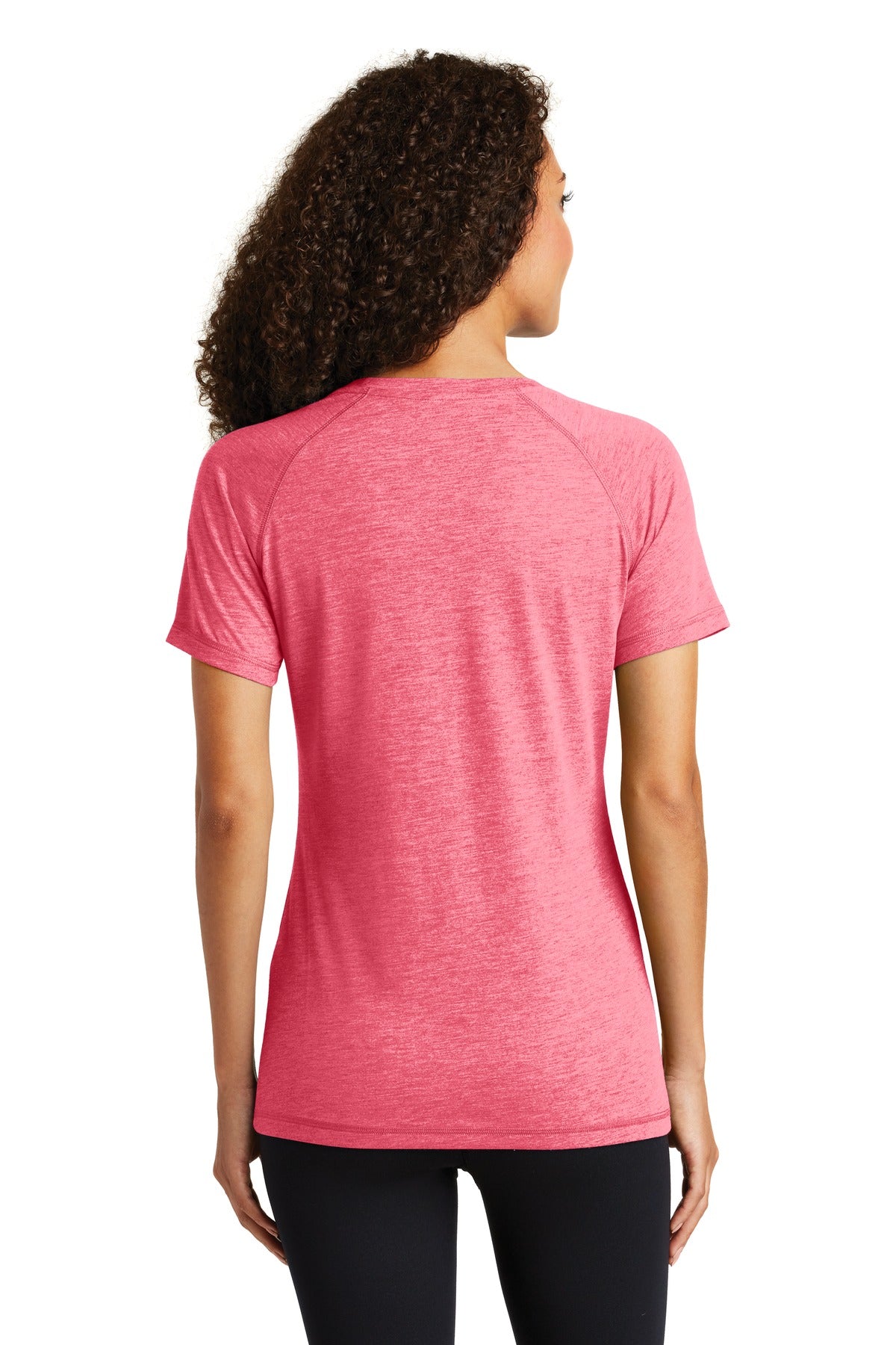 Sport-Tek Women's PosiCharge Tri-Blend Wicking Scoop Neck Raglan Tee LST400