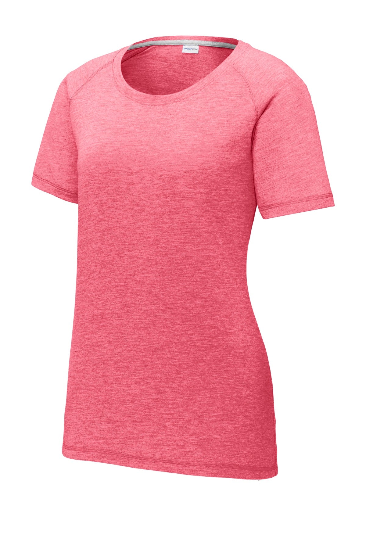 Sport-Tek Women's PosiCharge Tri-Blend Wicking Scoop Neck Raglan Tee LST400